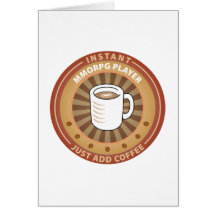 Instant MMORPG Player Greeting Cards