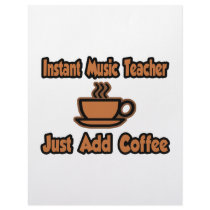 Instant Music Teacher...Just Add Coffee Letterhead