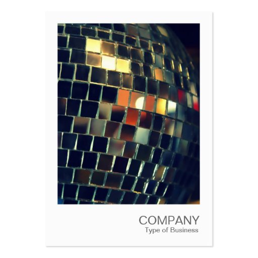 Instant Photo 051 - Mirror Ball Business Card Templates (front side)