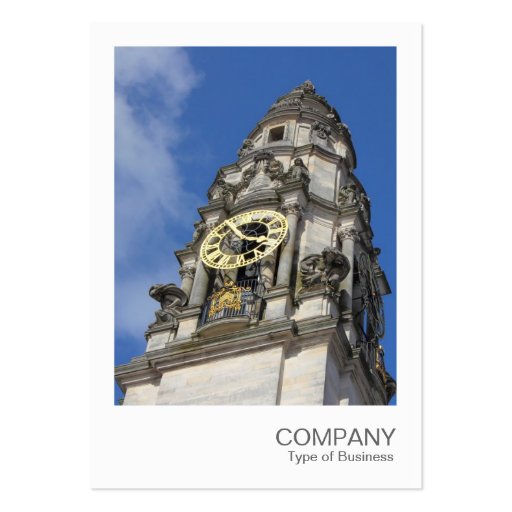 Instant Photo 069 - Clock Tower Business Card Templates (front side)