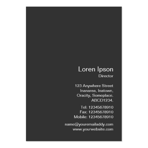 Instant Photo 069 - Clock Tower Business Card Templates (back side)