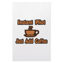 Instant Pilot...Just Add Coffee Personalized Stationery