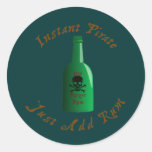 Instant Pirate Just Add Rum Stickers