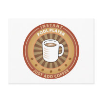 Instant Pool Player postcards