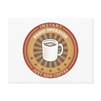 Instant Radio Operator Post Card