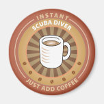 Instant Scuba Diver Refrigerator Magnets