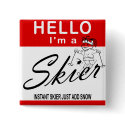 Instant Skier Just Add Snow buttons by fashionfiles Instant Skier Just Add Snow buttons