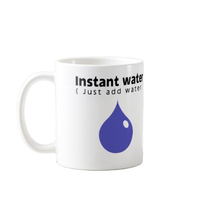 Instant water mug by Ojoshiro