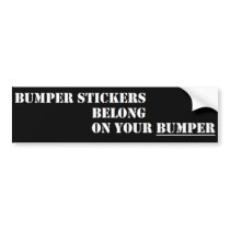 Instructional Bumper Sticker