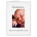 Instructions Card