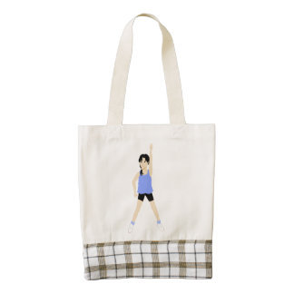 Instructor de los aeróbicos bolsa tote zazzle HEART