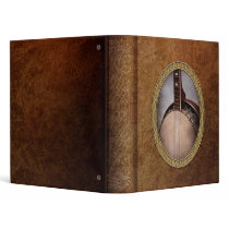 Instrument - String - A typical banjo Vinyl Binder