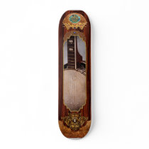 Instrument - String - A typical banjo Skate Board Deck
