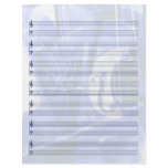 Instrument-Themed Staff Paper in Blue Full Color Flyer