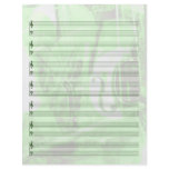 Instrument-Themed Staff Paper in Green Flyer Design