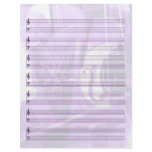 Instrument-Themed Staff Paper in Purple Personalized Flyer