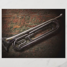 Instrumento - cuerno - el bugle tarjeton