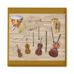 Instruments of the Orchestra Refrigerator Magnet