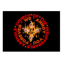 Insufferable Asshole Church business cards by godless_heathen Insufferable Asshole Church business cards