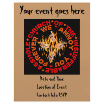 Insufferable Asshole Church flyers by godless_heathen Insufferable Asshole Church flyers