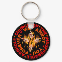 Insufferable Asshole Church keychains by godless_heathen Insufferable Asshole Church keychains