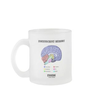 Insufficient Memory Inside (Anatomical Brain) mug