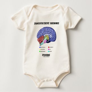 Insufficient Memory Inside (Anatomical Brain) shirt