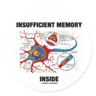 Insufficient Memory Inside (Neuron / Synapse) sticker
