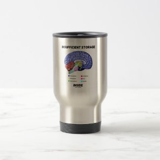 Insufficient Storage Inside (Brain Anatomy Humor) Coffee Mug