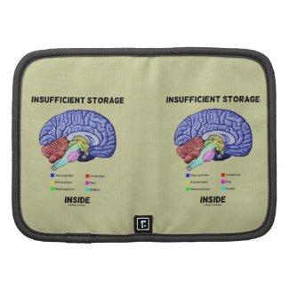 Insufficient Storage Inside (Brain Anatomy Humor) Organizers