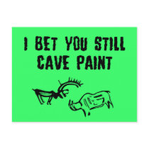 Insulting slogan postcards