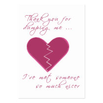 Insulting Valentine Gift Tag Business Cards