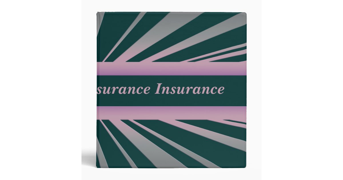 Insurance Binder Zazzle