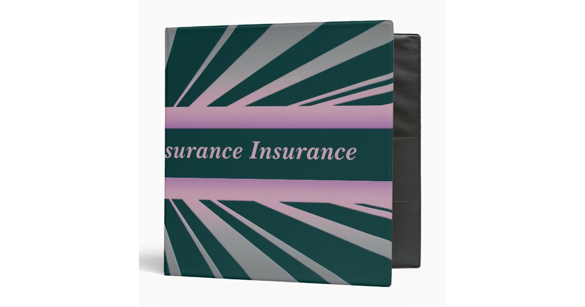 Insurance Binder Zazzle
