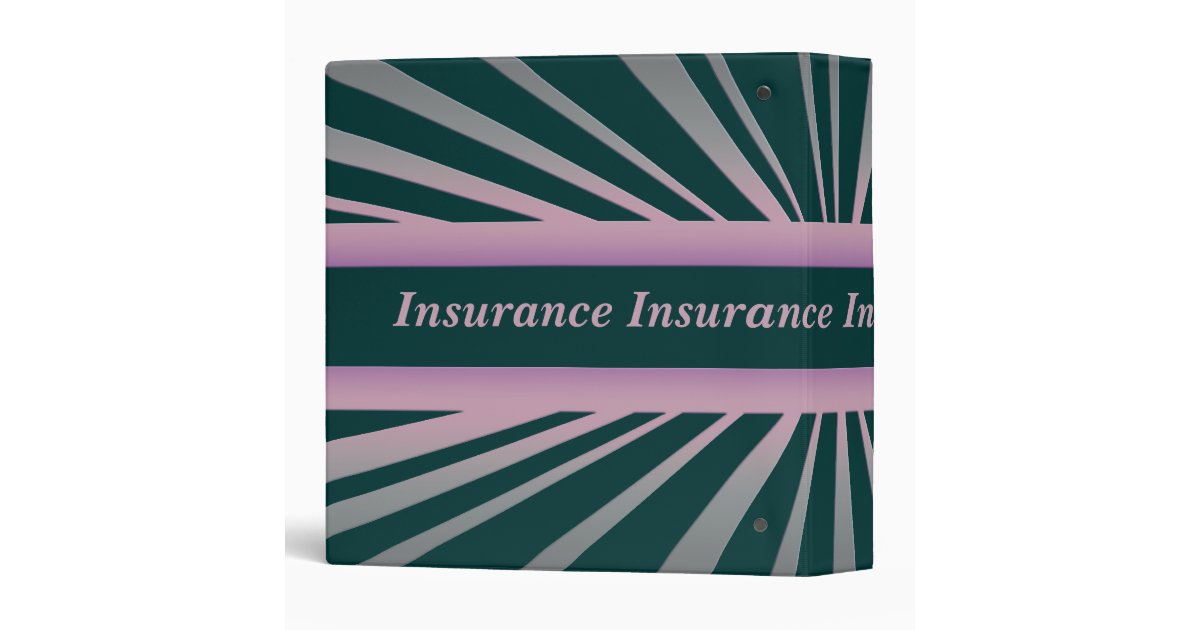 Insurance Binder Zazzle