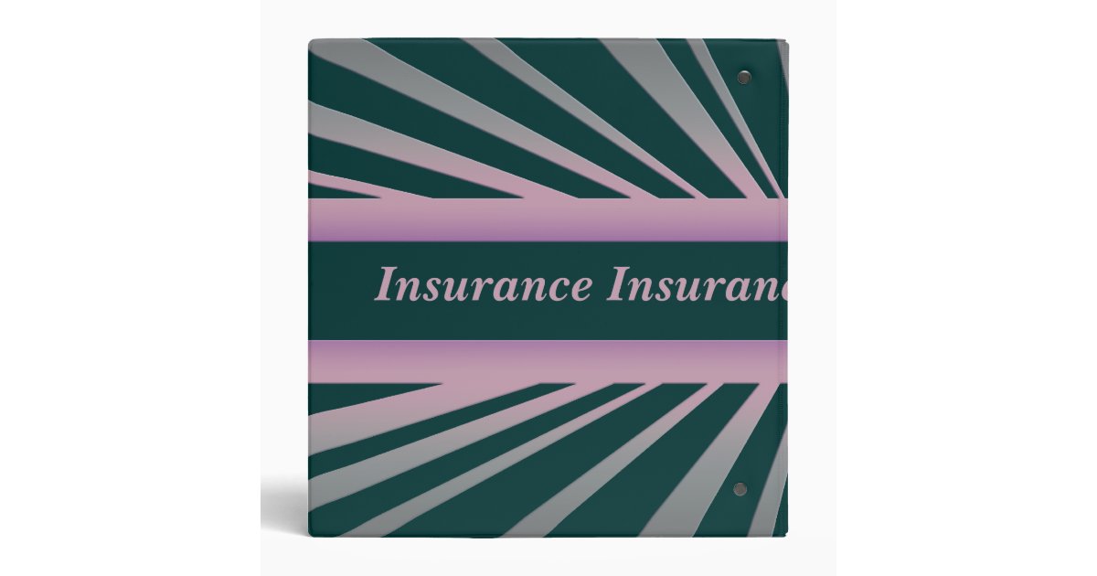 Insurance Binder Zazzle