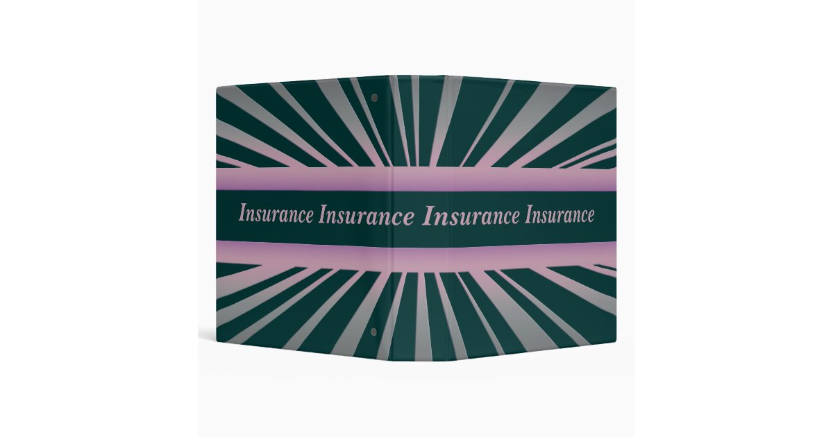 Insurance Binder Zazzle