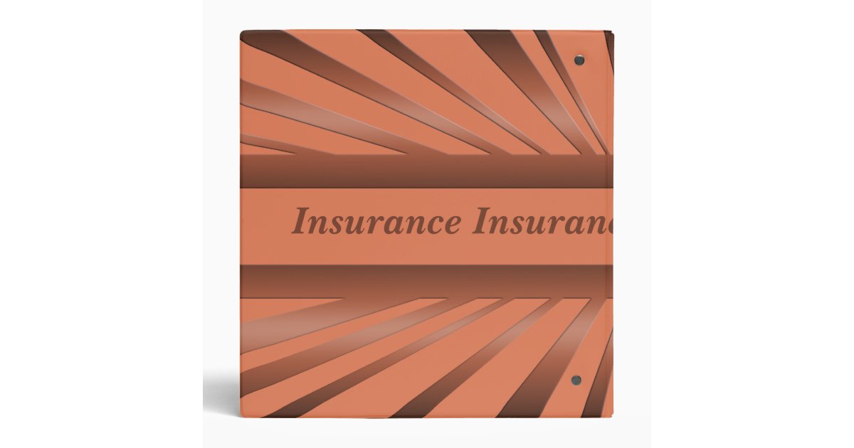Insurance Binder Zazzle