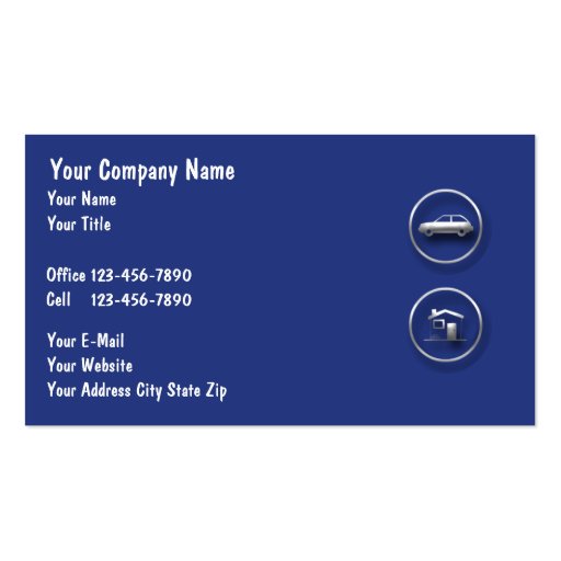 Insurance Business Cards (front side)
