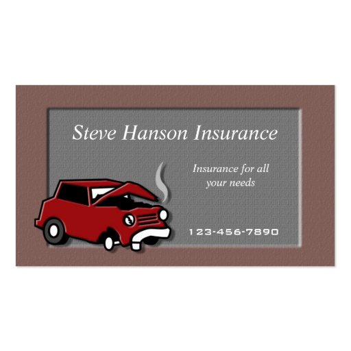 Insurance Salesman  business card (front side)