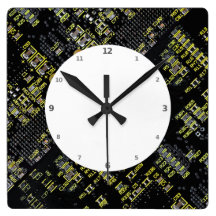 Integrated Circuit Board Wall Clock