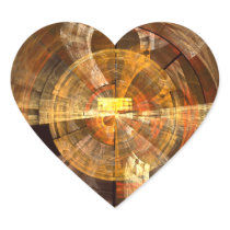 Integrity Abstract Art Heart Sticker