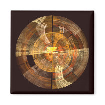 Integrity Abstract Art Square Magnet