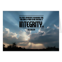 Integrity Inspirational Greeting Note Card
