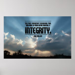Integrity Inspirational Poster Print