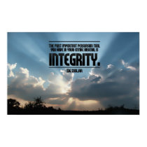Integrity Inspirational Poster Print