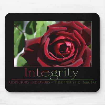 Integrity Mouse Mat by JustBeDesigns
