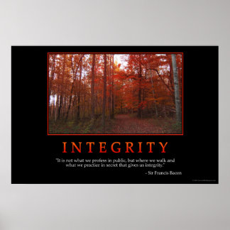 Integrity Posters, Integrity Prints, Art Prints, &amp; Poster Designs | Zazzle