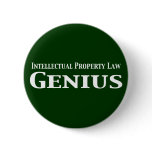 Intellectual Property Law Genius Gifts Buttons