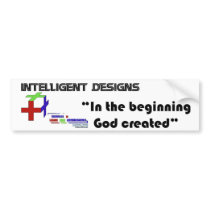 Intelligent Designs Bumper Sticker bumper stickers